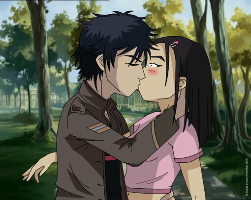 Code Lyoko William x Sissi Commission Render (fake screenshot)