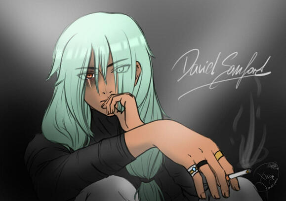 David Samford colored sketch